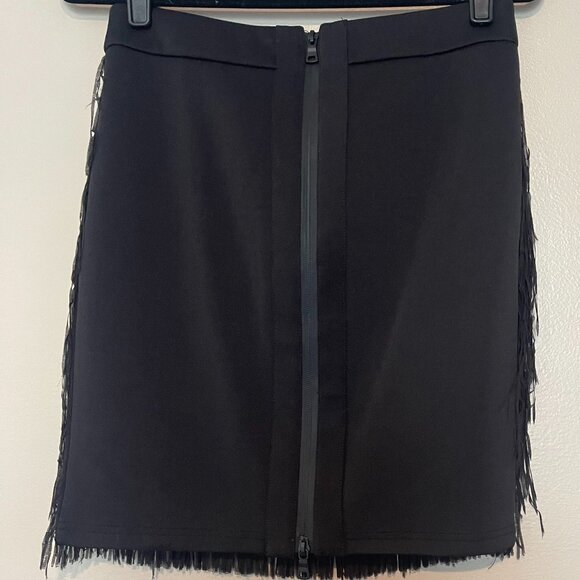 YASSWING Skirt, Fun & Flirty Fringe, Black Mini Skirt, Size 38 (6 1/2 US), NWT - Picture 9 of 10